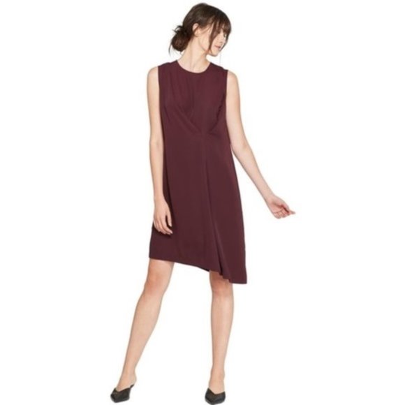 New PROLOGUE Wine Draped Asymmetric Dress XXL NWT - Picture 3 of 8